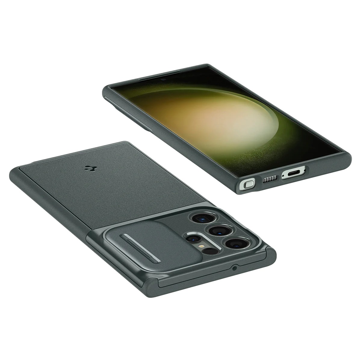Oryginalne etui od marki Spigen z serii Optik Armor dla Galaxy S23 Ultra